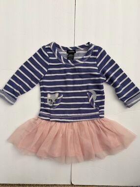 Zunie‎ Blue and white Striped Dress